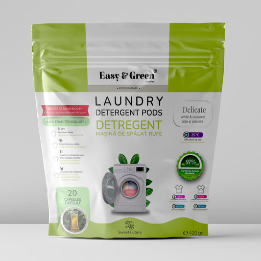 DELICATE, CAPSULE DETERGENT RUFE, 20 SPALARI