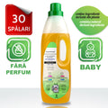 DELICATE - DETERGENT BABY, CONCENTRAT CU INGREDIENTE DERIVATE DIN PLANTE, 30 SPALARI, FARA PARFUM
